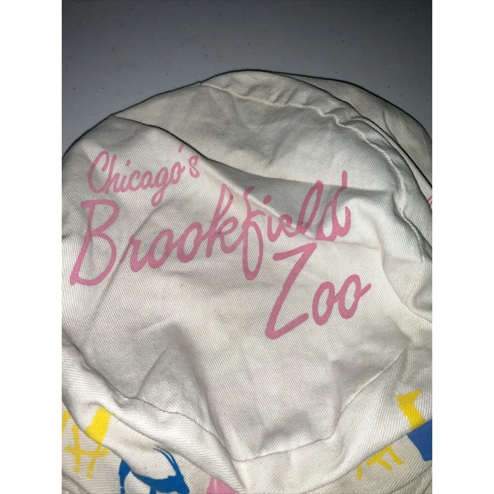 Vintage Brookfield Zoo Chicago Souvenir‎ Hat Embroidered Patch Lot Of 2 Illinois